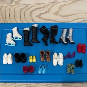 Assorted Doll Shoes and Boots - Mixed Colors